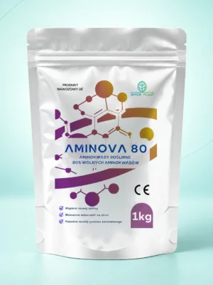 AmiNova 80 Space Plant — opakowanie 1 kg na miętowym tle